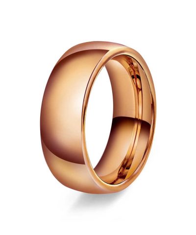 Hvelvet/buet 7mm polert rødt g