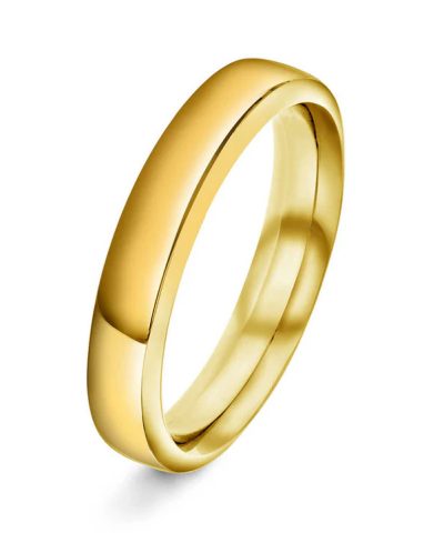 Beta, gult gull, gultgull, allianse uten sten, allianse u sten