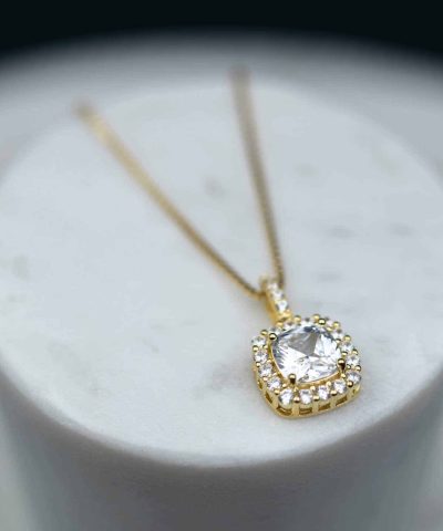 Alternative view of Grace smykke i sølv med zirkonia