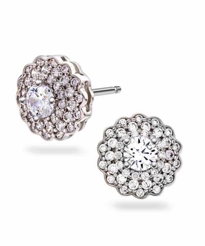 Maud øredobber i sølv med zirkonia