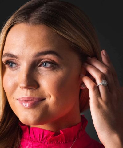 Alternative view of Maud ring i sølv med zirkonia