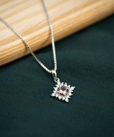 Alternative view of Lily smykke i sølv med zirkonia