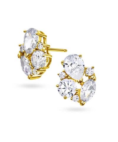 Chrissy øredobber i sølv med zirkonia