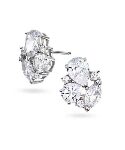 Chrissy øredobber i sølv med zirkonia