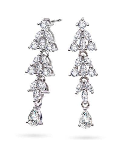 Zoe øredobber i sølv med zirkonia