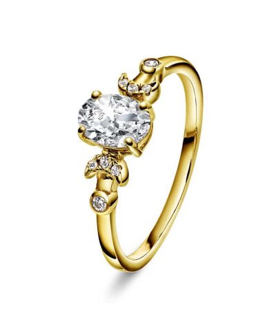 Cora ring i sølv med zirkonia