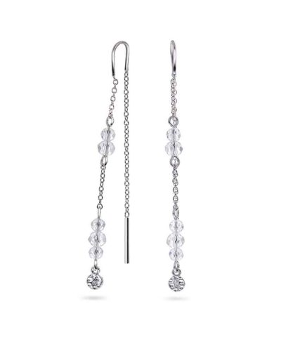 Fairy øredobber i sølv, blank