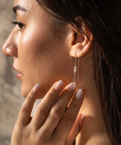 Alternative view of Fairy øredobber i sølv, blank