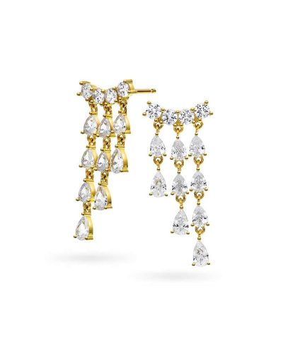 Miley øredobber i sølv med zirkonia