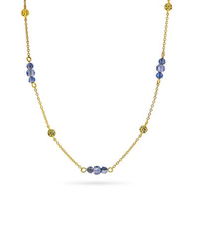 Fairy smykke i sølv, dyp blå