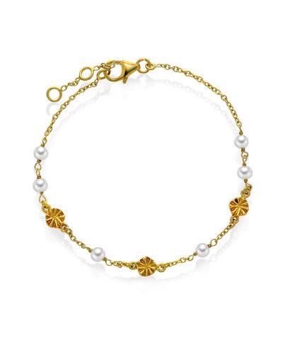 Spectre armbånd i sølv med perler