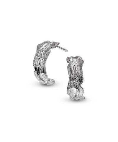 Lava øredobber i sølv