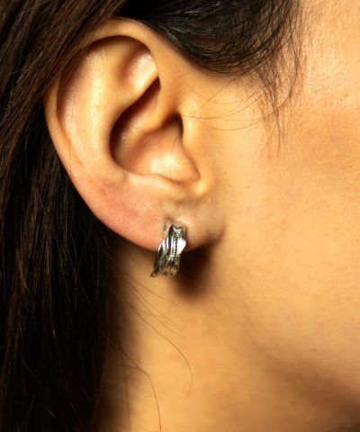 Alternative view of Lava øredobber i sølv