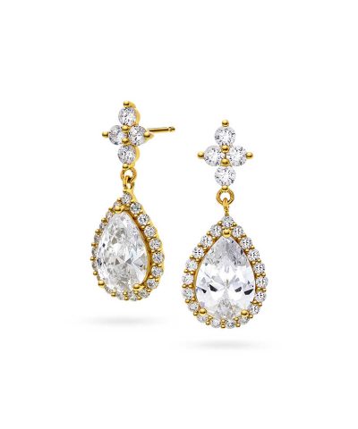 Lulu øredobber i sølv med zirkonia