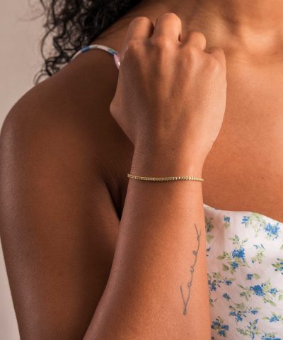 Alternative view of Lola armbånd i sølv med zirkonia