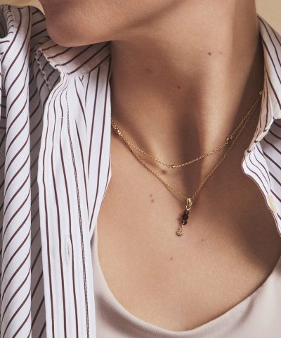 Alternative view of Fairy smykke i sølv, dyp plomme