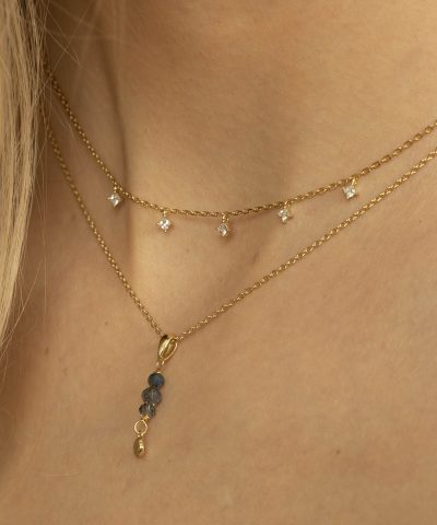 Alternative view of Fairy smykke i sølv, dyp blå