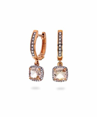 Christophersen roségull ørering morganitt/ dia 0,15 WSI