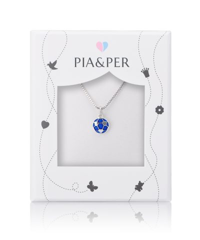 Alternative view of Pia&Per FOTBALLANHENG, BLÅ EMALJE