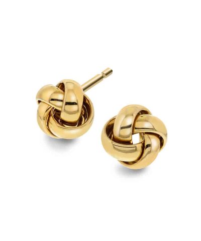 Øredobber i gull knute