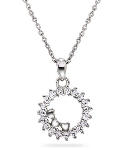 Smykke i sølv med zirkonia