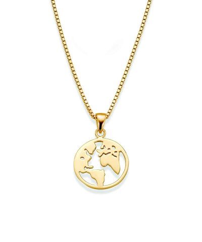 Gulldia 1370 Worldmap Forgylt anheng