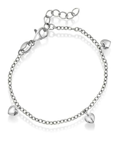 Armbånd i sølv med hjerter