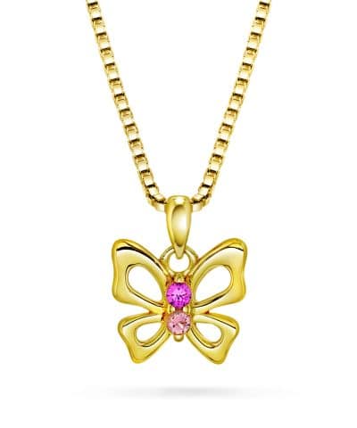 Smykke i sølv med zirkonia, morganitt