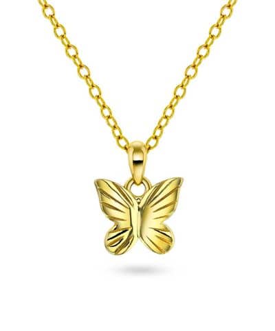 Smykke i sølv sommerfugl