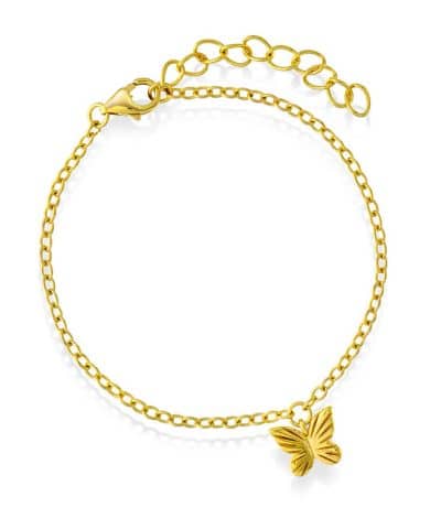 Armbånd i sølv sommerfugl