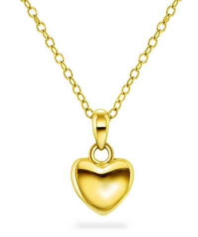 Smykke i sølv hjerte