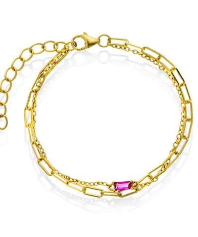 Armbånd i sølv med zirkonia