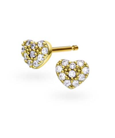 Øredobber i sølv med zirkonia