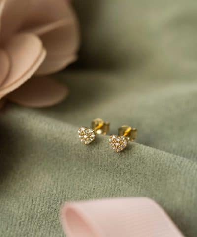 Alternative view of Øredobber i sølv med zirkonia