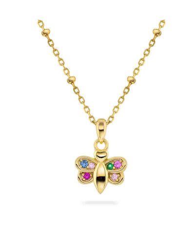 Smykke i sølv med zirkonia bie