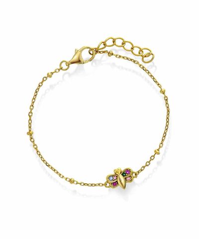 Armbånd i sølv med zirkonia bie