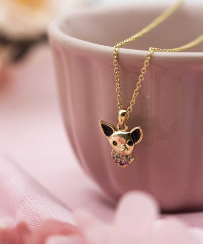 Alternative view of Smykke i sølv med zirkonia hund