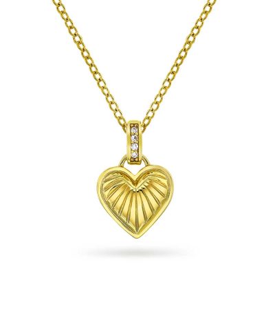 Smykke i sølv med zirkonia hjerte