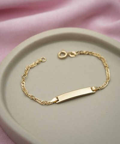 Alternative view of Armbånd i gull med plate 2,32 mm