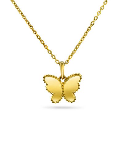 Smykke i gull sommerfugl
