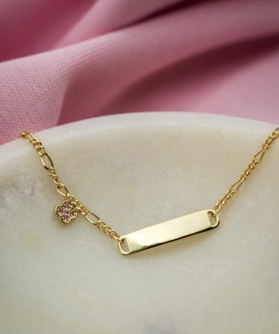 Alternative view of Armbånd i sølv med zirkonia kløver