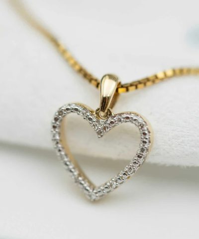 Alternative view of Anheng i gull med diamant 0,04 ct WSI