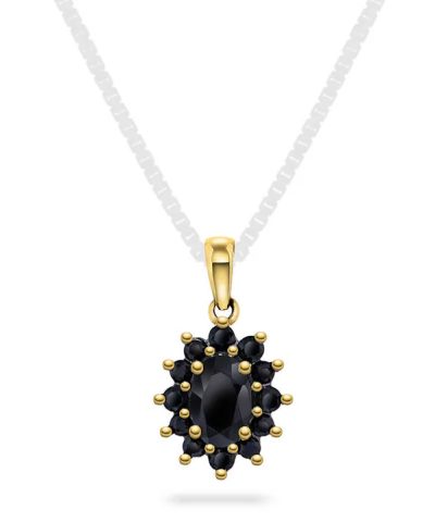 Alternative view of Amheng i gull med sort safir