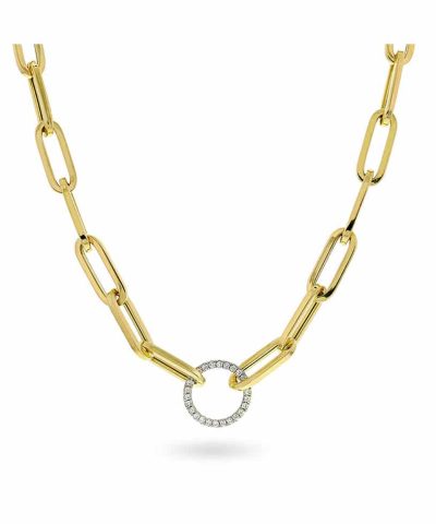 Gullkjede med diamanter 0,20 ct WSI