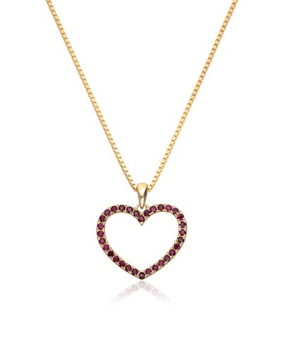 Anheng i gull med rubiner, Hjerte