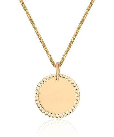 Anheng i gult gull med tag