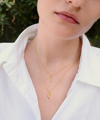 Alternative view of P Alfabetet Halskjette