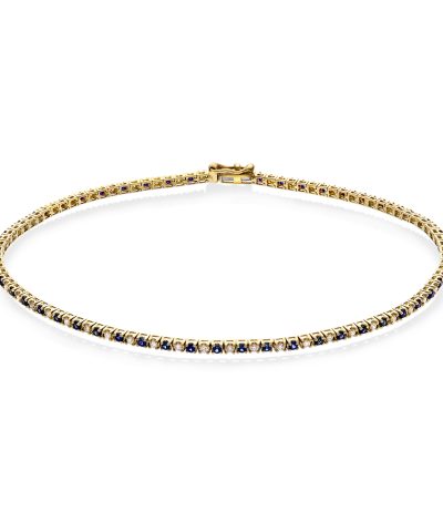 Tennisarmbånd i gull m/dia 0,40 ct WSI