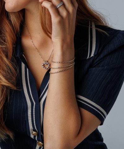 Alternative view of Tennisarmbånd i gull m/dia 0,40 ct WSI