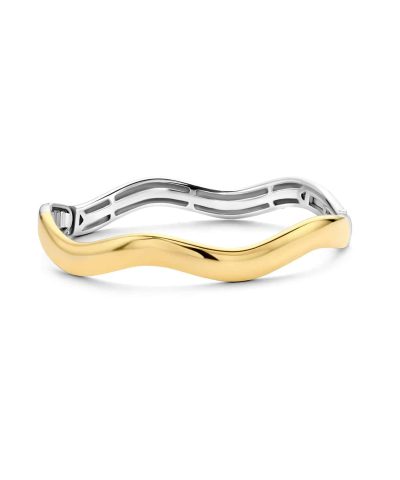 Ti Sento - Milano gold-plated silver ripple shape bangle 2989SY
